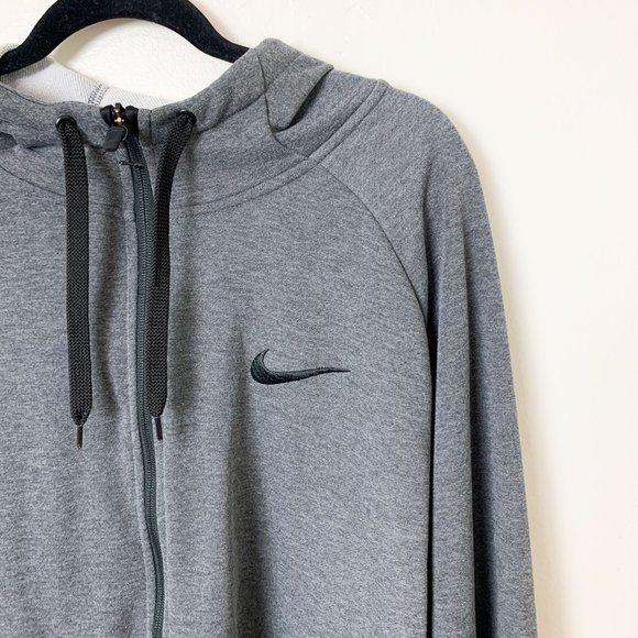 Men's Nike Dri-Fit Gray zip up training hoodie XXL - Picture 3 of 6